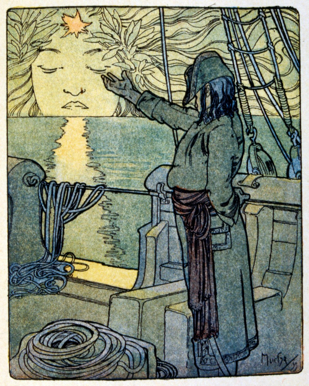 Illustration par Alphonse Mucha pour le livre 