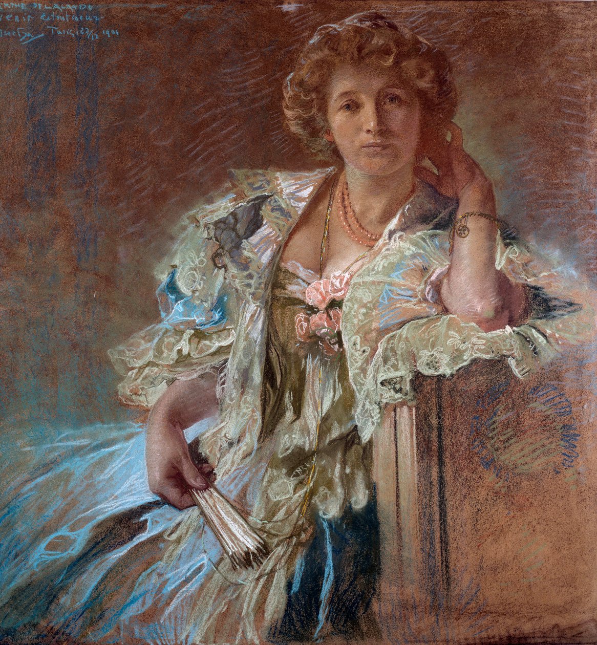 Portrait de Berthe Lalande - Alphonse Mucha