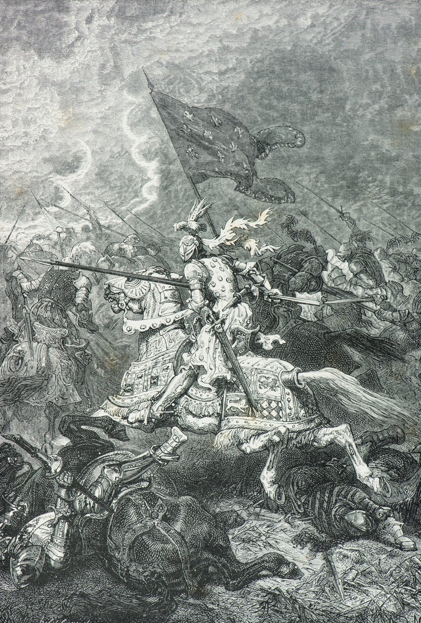 Charge des chevaliers français à la bataille de Fornoue - Alphonse Marie de Neuville