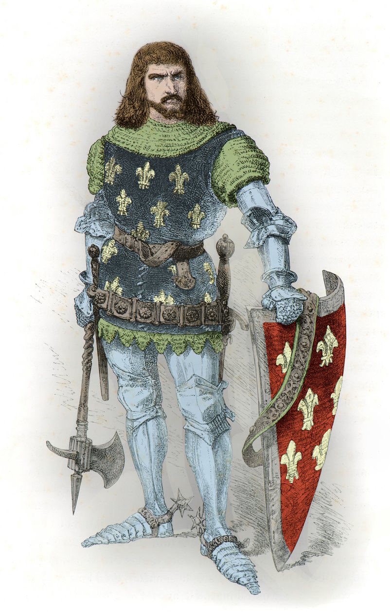 Portrait du roi Jean 2 le Bon (Gravure) - Alphonse Marie de Neuville