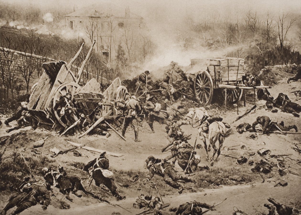 La Bataille de Champigny, 30 novembre 1870, illustration de 