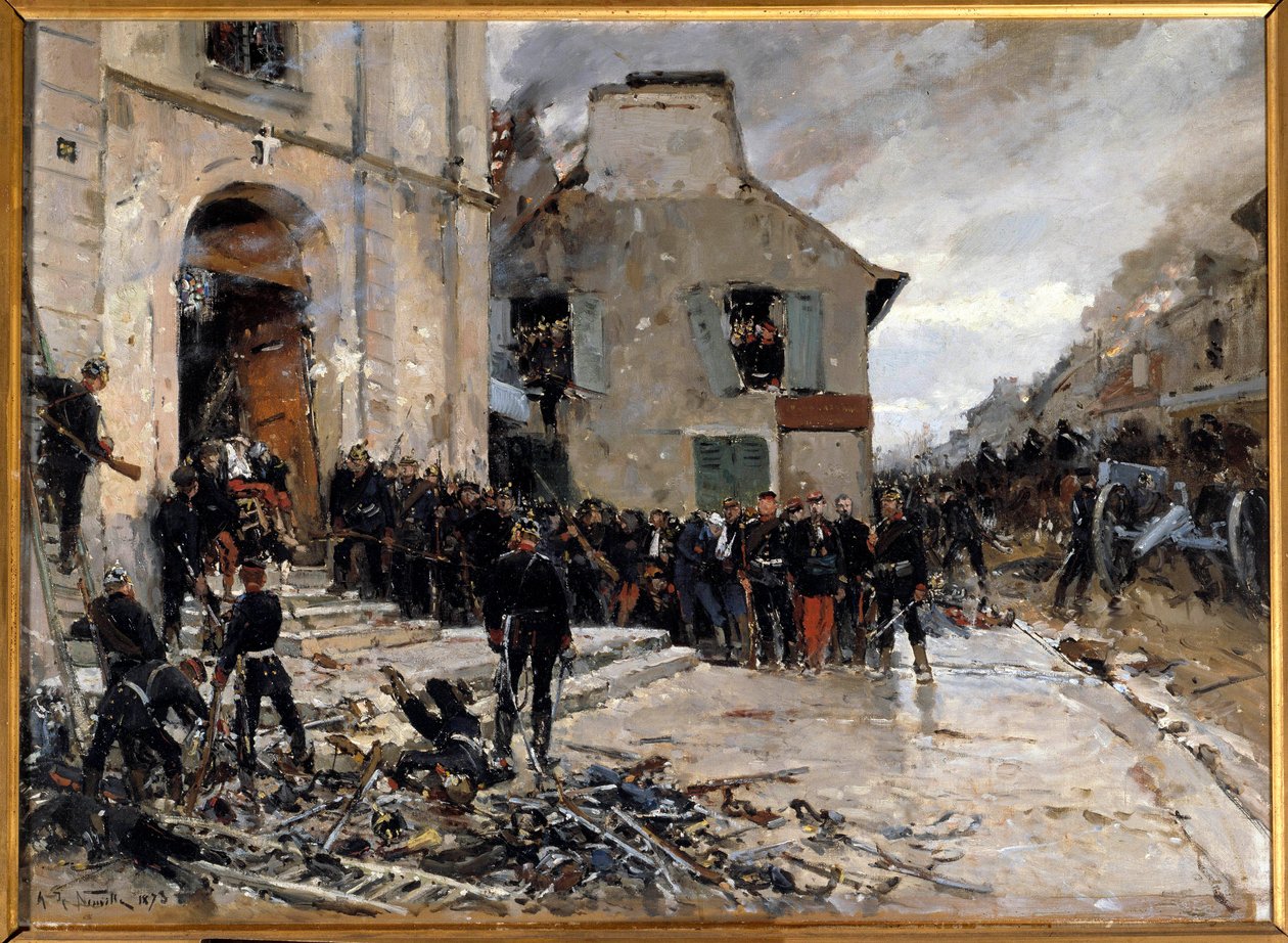 Guerre de 1870-1871 et siège de Paris par les Prussiens : Le combat du Bourget, 30/10/1870 - Alphonse Marie de Neuville