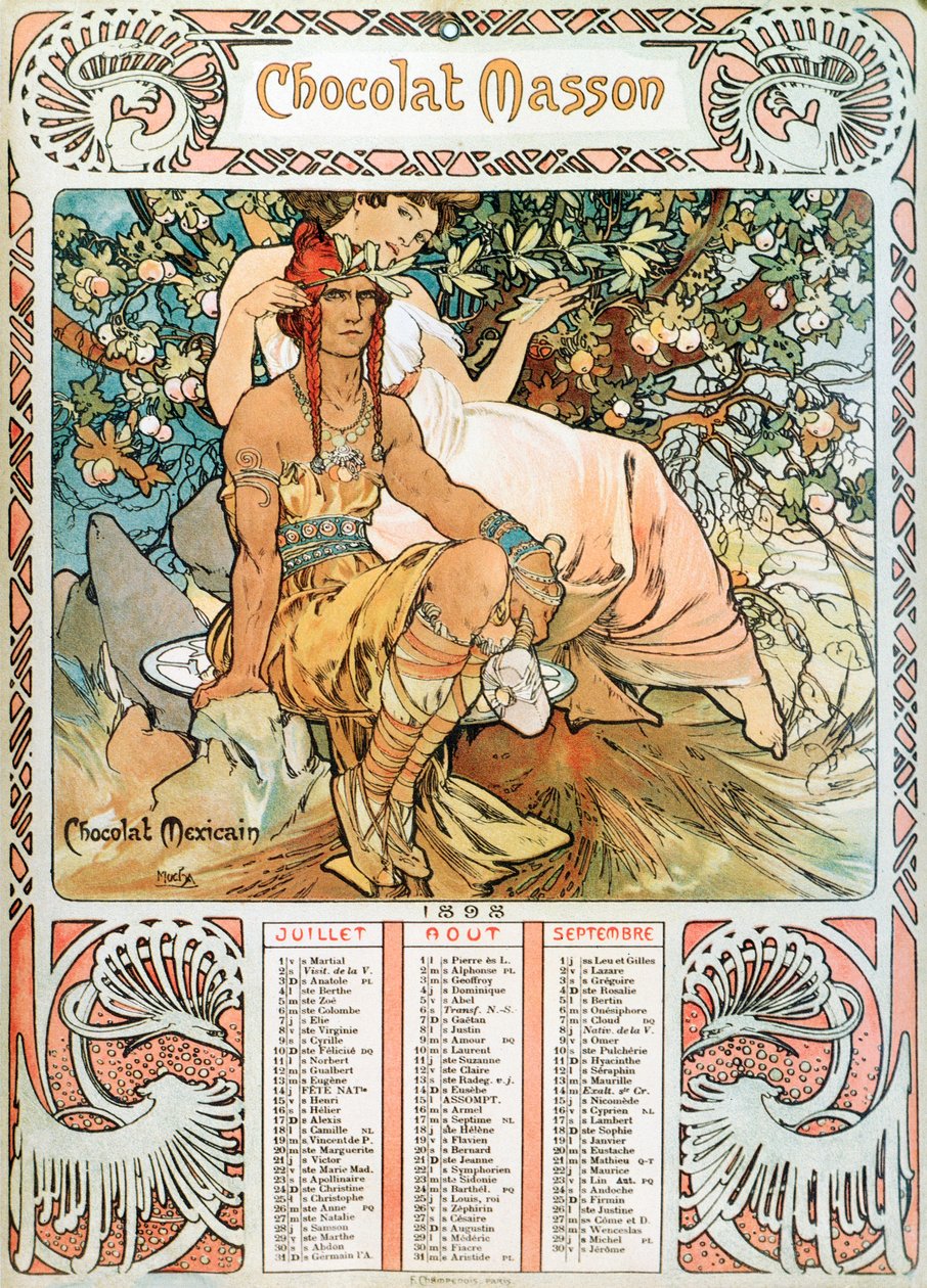 Page de calendrier de l