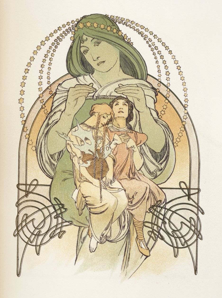 Illustration de Ilsee, Princesse de Tripoli, 1897 - Alphonse Mucha