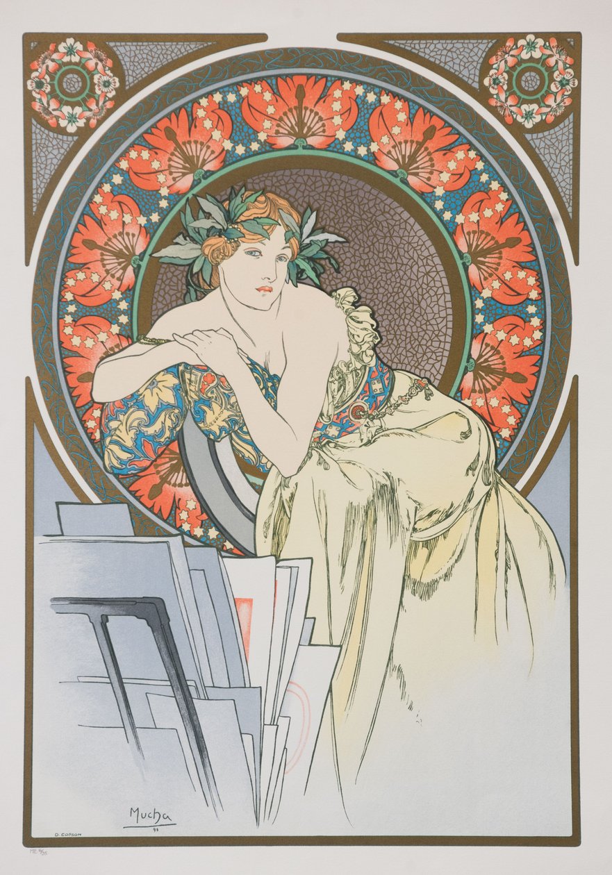 La Femme aux Coquelicots, 1898 - Alphonse Mucha