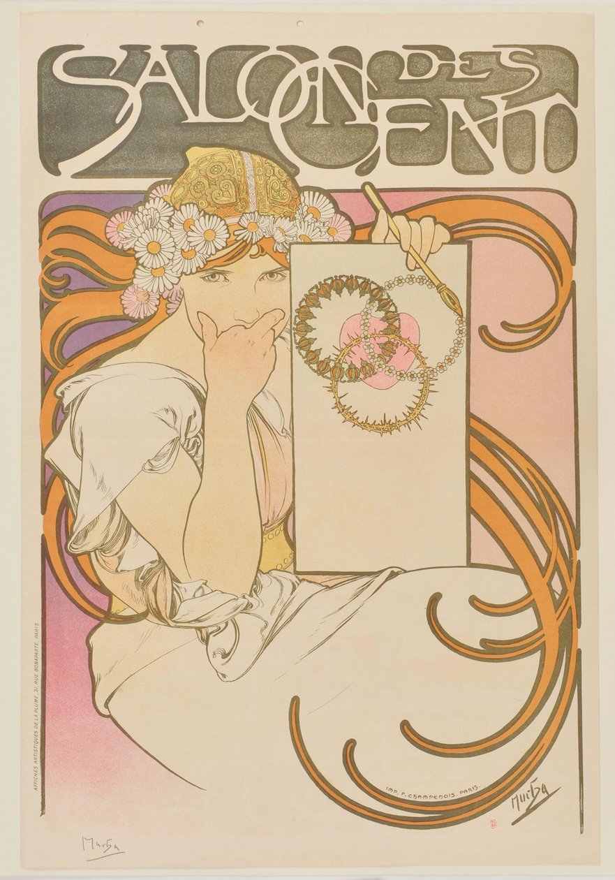 [Salon des Cent. Juin 1897 (épreuve avant la lettre)] - Alphonse Mucha