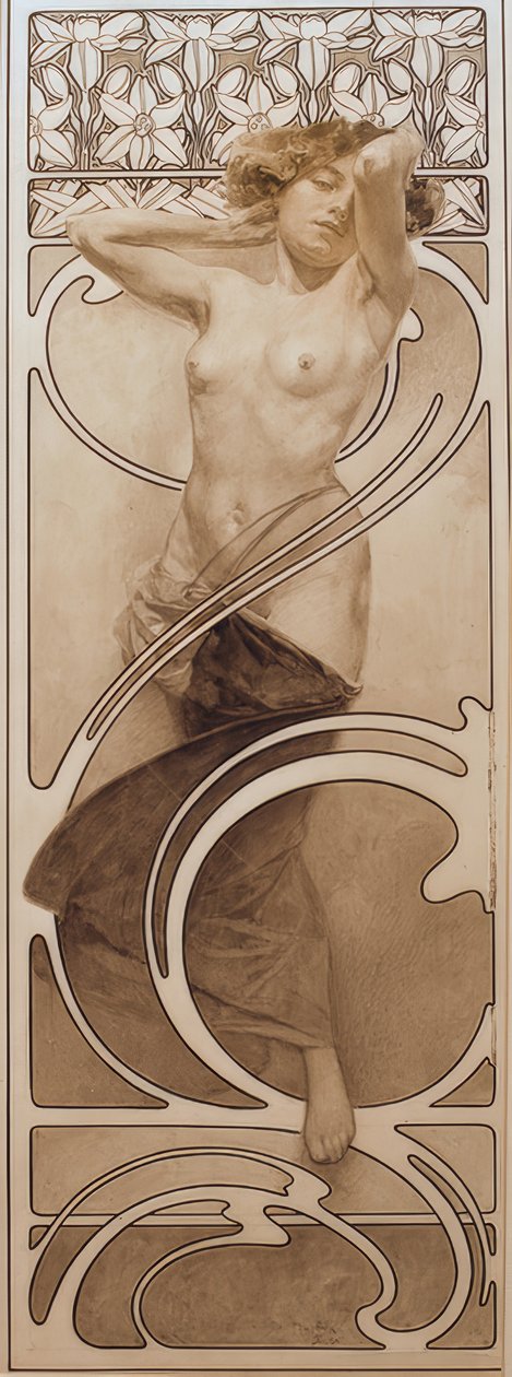 Esquisse pour la planche 10 - Alphonse Mucha
