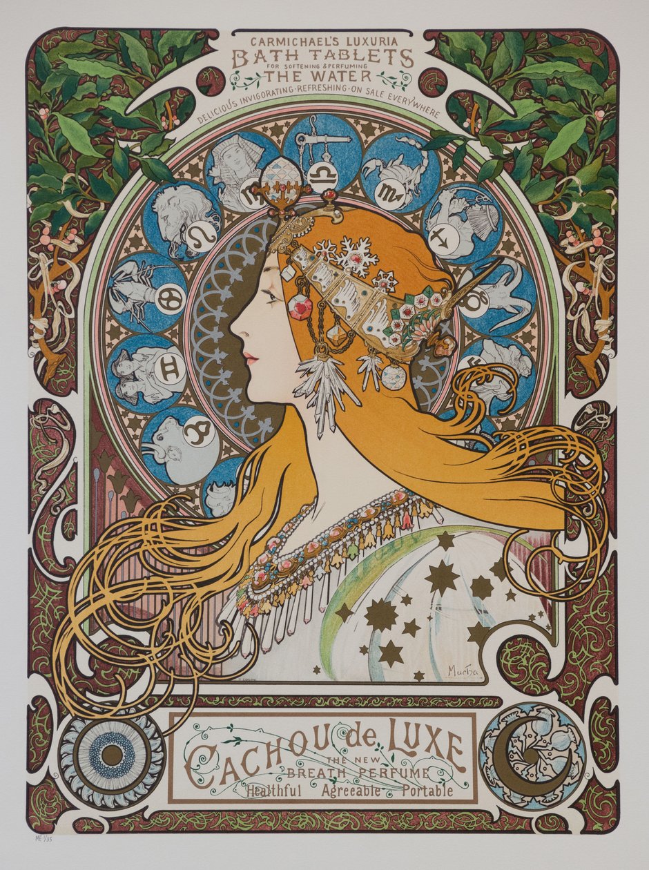 Zodiaque, 1896 - Alphonse Mucha