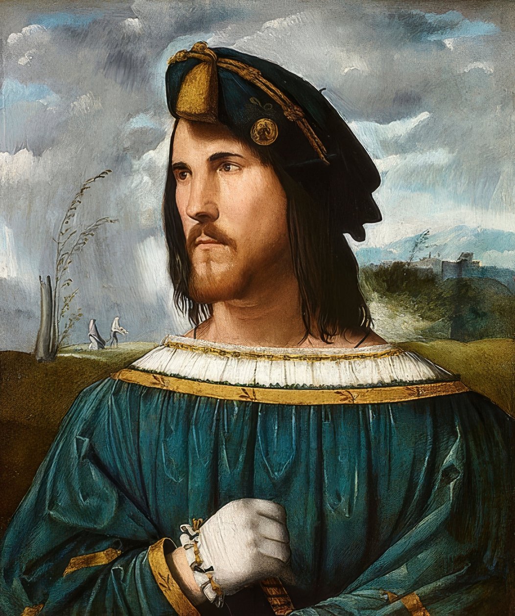 Portrait de Gentilhomme (dit César Borgia). Entre 1500 et 1524 - Altobello Melone