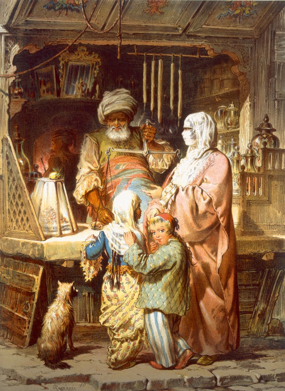 Vendeur de bonbons, 1865 | Amadeo Preziosi | Estampe d'art