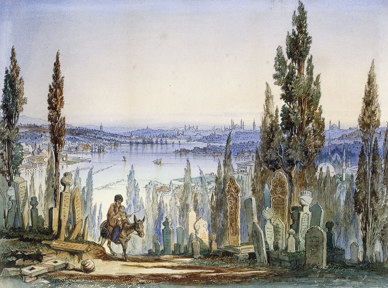 Constantinople depuis Eyub - Amadeo Preziosi