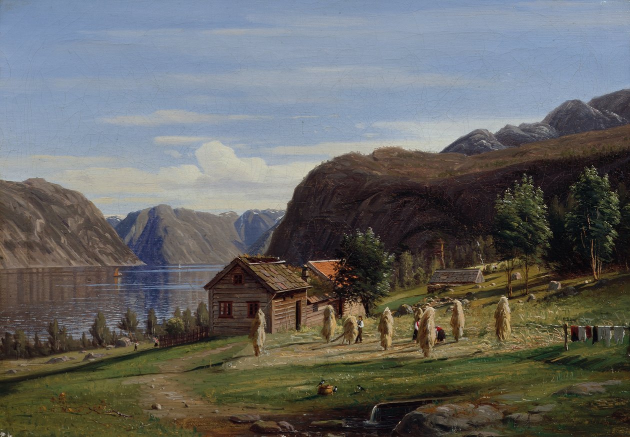 Ferme à Balestrand in Sogn - Amaldus Nielsen