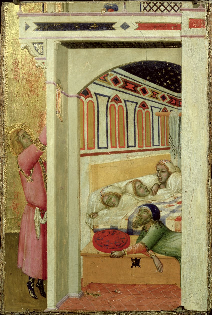 La charité de Saint Nicolas de Bari - Ambrogio Lorenzetti