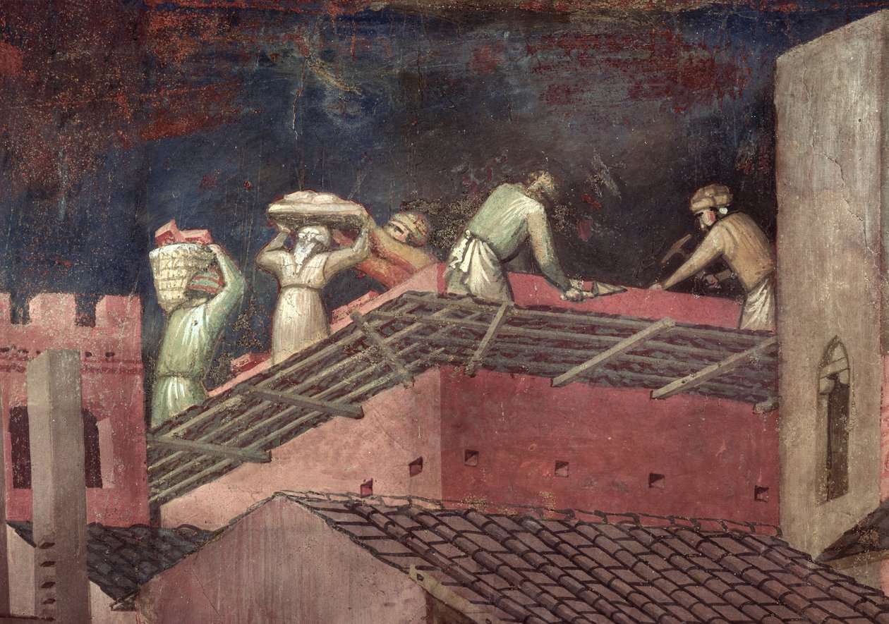 Effets du Bon Gouvernement dans la Ville (détail) - Ambrogio Lorenzetti