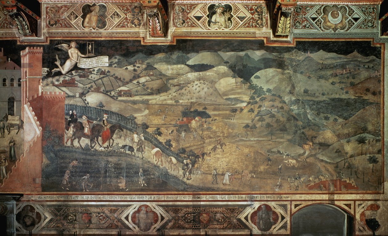 La campagne (détail) - Fresque d