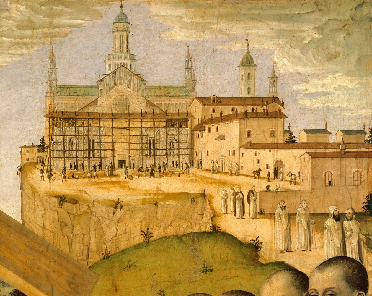 Construction de la Certosa di Pavia (détail) - Ambrogio da Fossano (c.1460 1523)