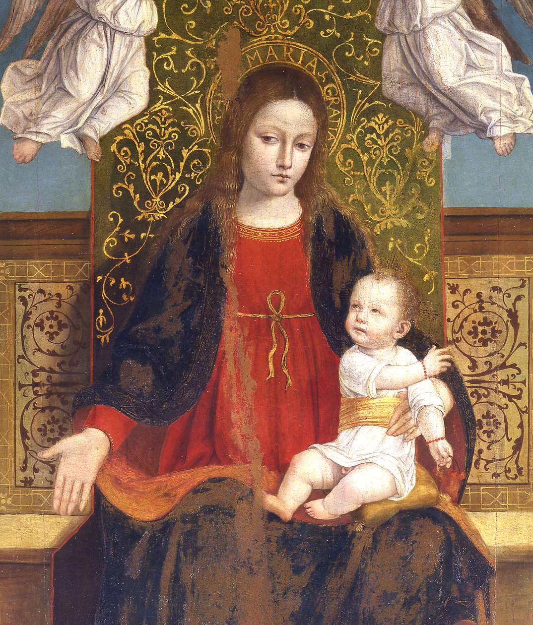 Madone et Enfant (détail) - Ambrogio da Fossano