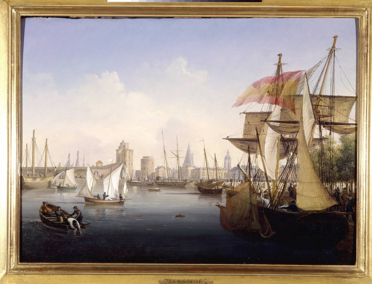 Le port de La Rochelle par Louis Garneray, sd. vers 1820 - Ambroise Louis Garneray