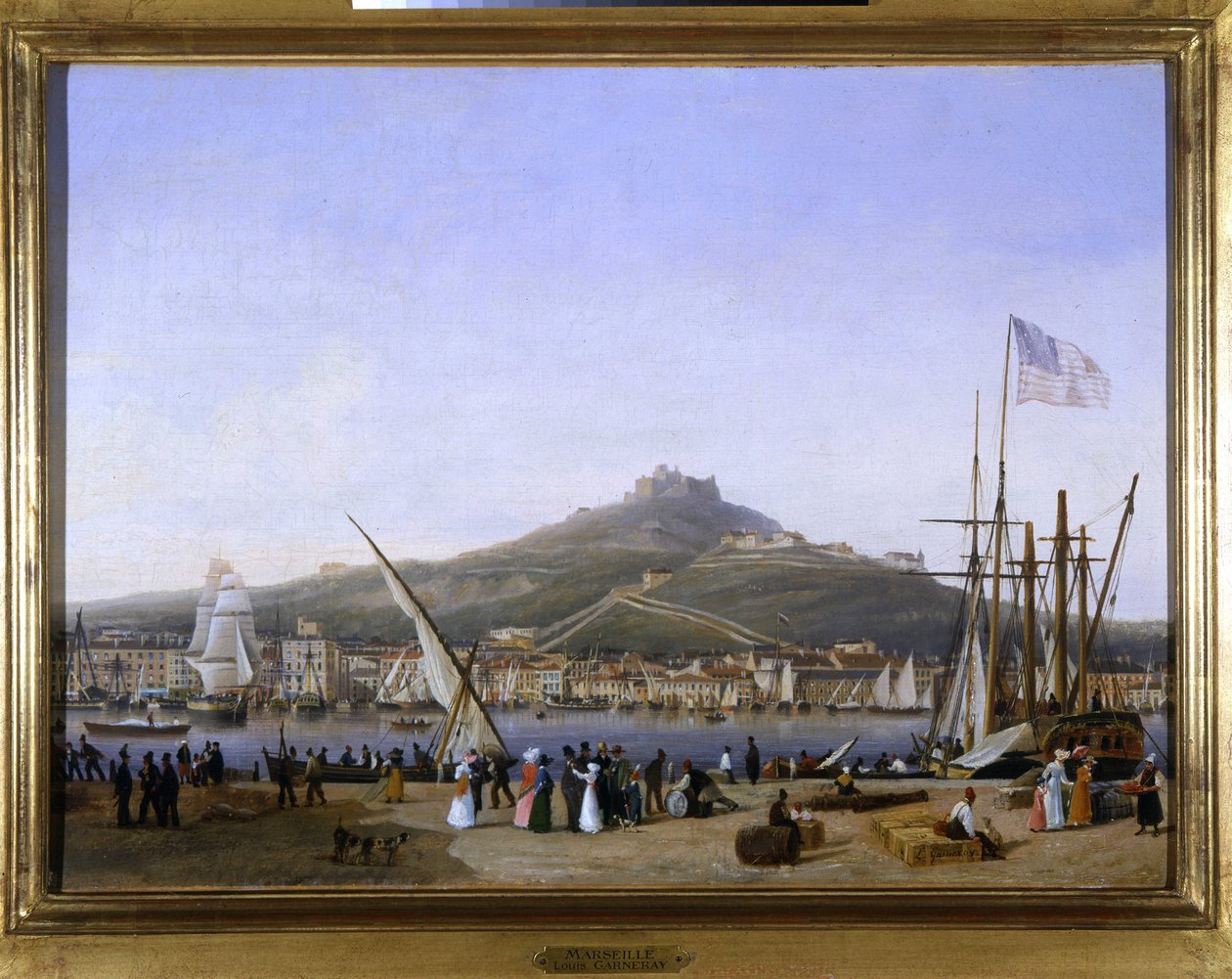 Port de Marseille par Louis Garneray, sd. vers 1820 - Ambroise Louis Garneray