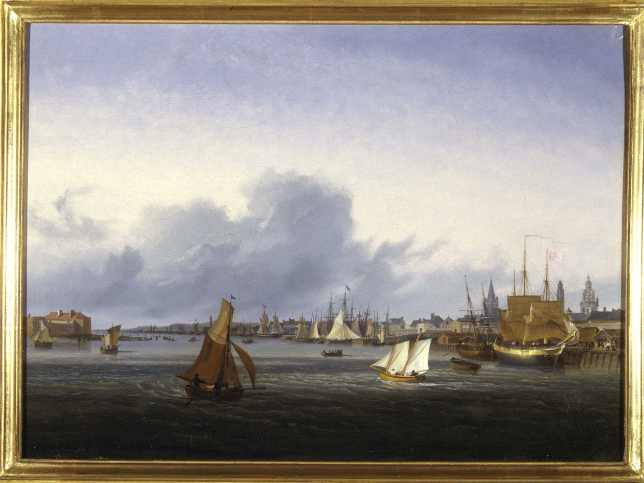 Le Port de Calais par Louis Garneray, sd. vers 1820 - Ambroise Louis Garneray