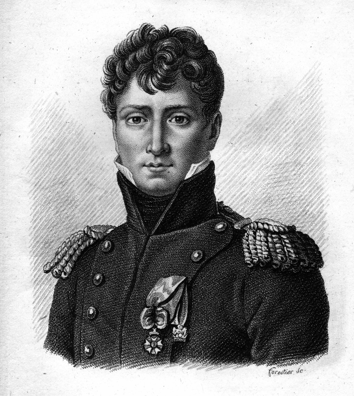 Auguste de Colbert (1777-1809), général français dans « Portraits des généraux français ». Gravé par Ambroise Tardieu en 1818. Collection Stella - Ambroise Tardieu