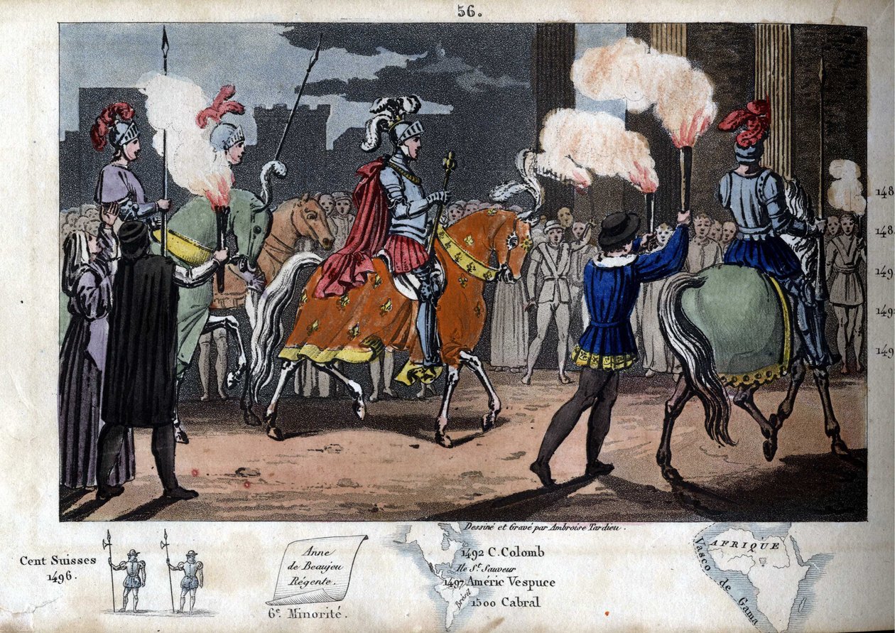 Charles VIII (1470-1498) entra à Rome, victorieux le 31 décembre 1494. Il fut déclaré empereur de l