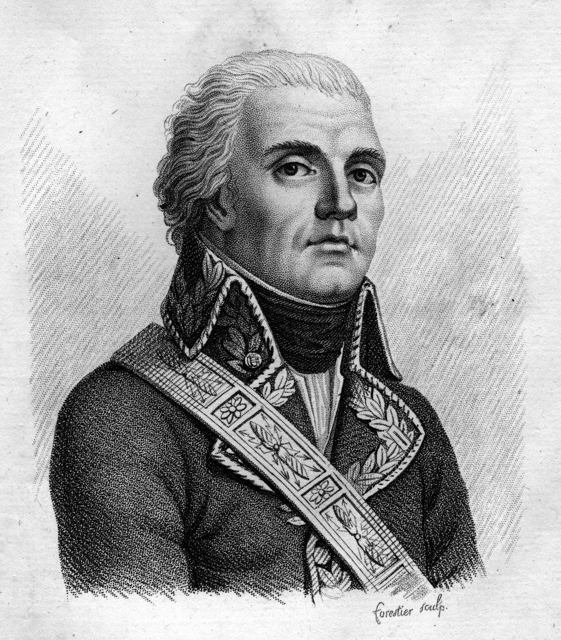 Jacques Dugommier. Général français (1738 à 1794). dans Portraits des généraux français suivant les victoires et conquêtes des français. Gravé par Ambroise Tardieu en 1818. Collection Stella - Ambroise Tardieu