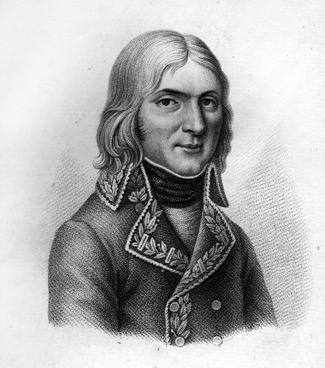 Jean Etienne Championnet (1762-1800) dans "Portraits des généraux français suivant les victoires et conquêtes des Français". Gravé par Ambroise Tardieu en 1818. Collection Stella - Ambroise Tardieu