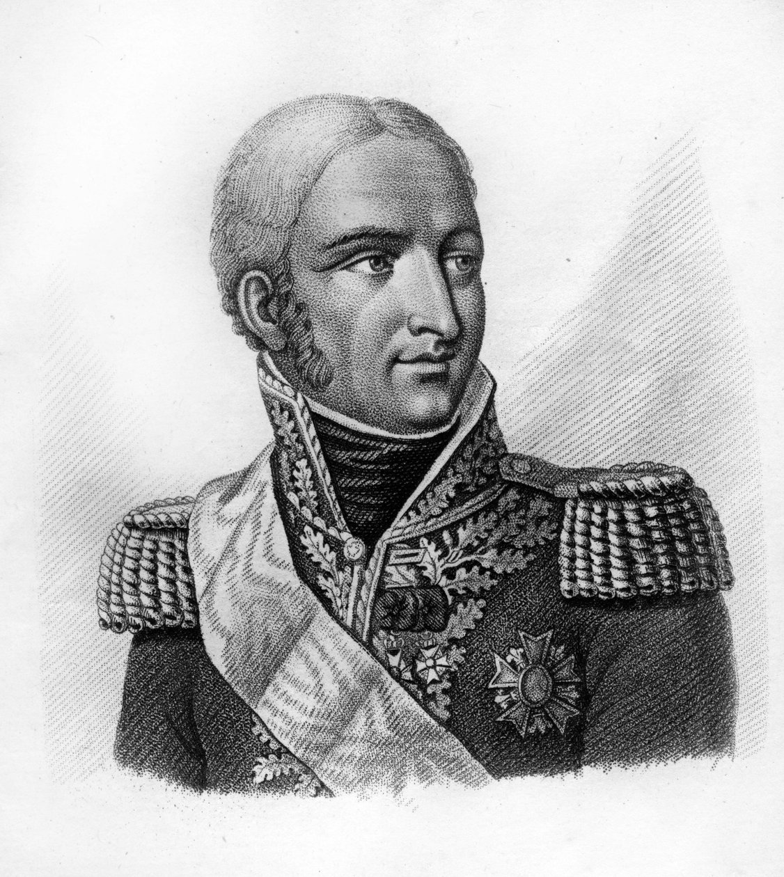 Jean Joseph Paul Augustin Dessolles (ou Jean-Joseph Dessoles) (1767-1828) - dans "Portraits des généraux français suite aux victoires et conquêtes des Français". Gravé par Ambroise Tardieu en 1818. Collection Stella. - Ambroise Tardieu