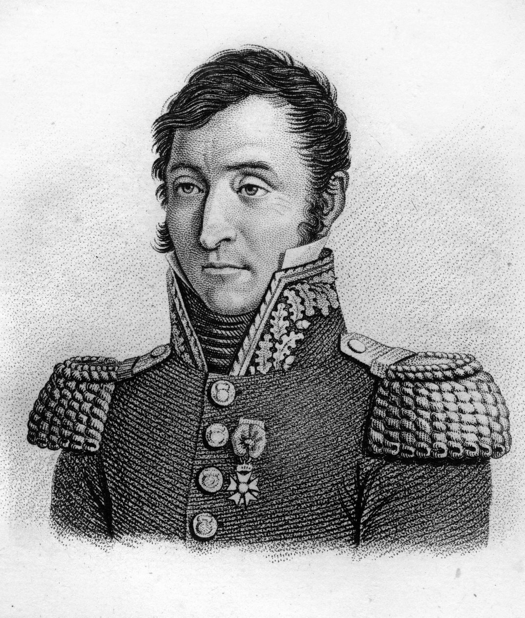 Le Général Jean Joseph Tarayre (1770-1855) - dans « Portraits des généraux français en suite les victoires et conquêtes des Français ». Gravé par Ambroise Tardieu en 1818. Collection Stella. - Ambroise Tardieu