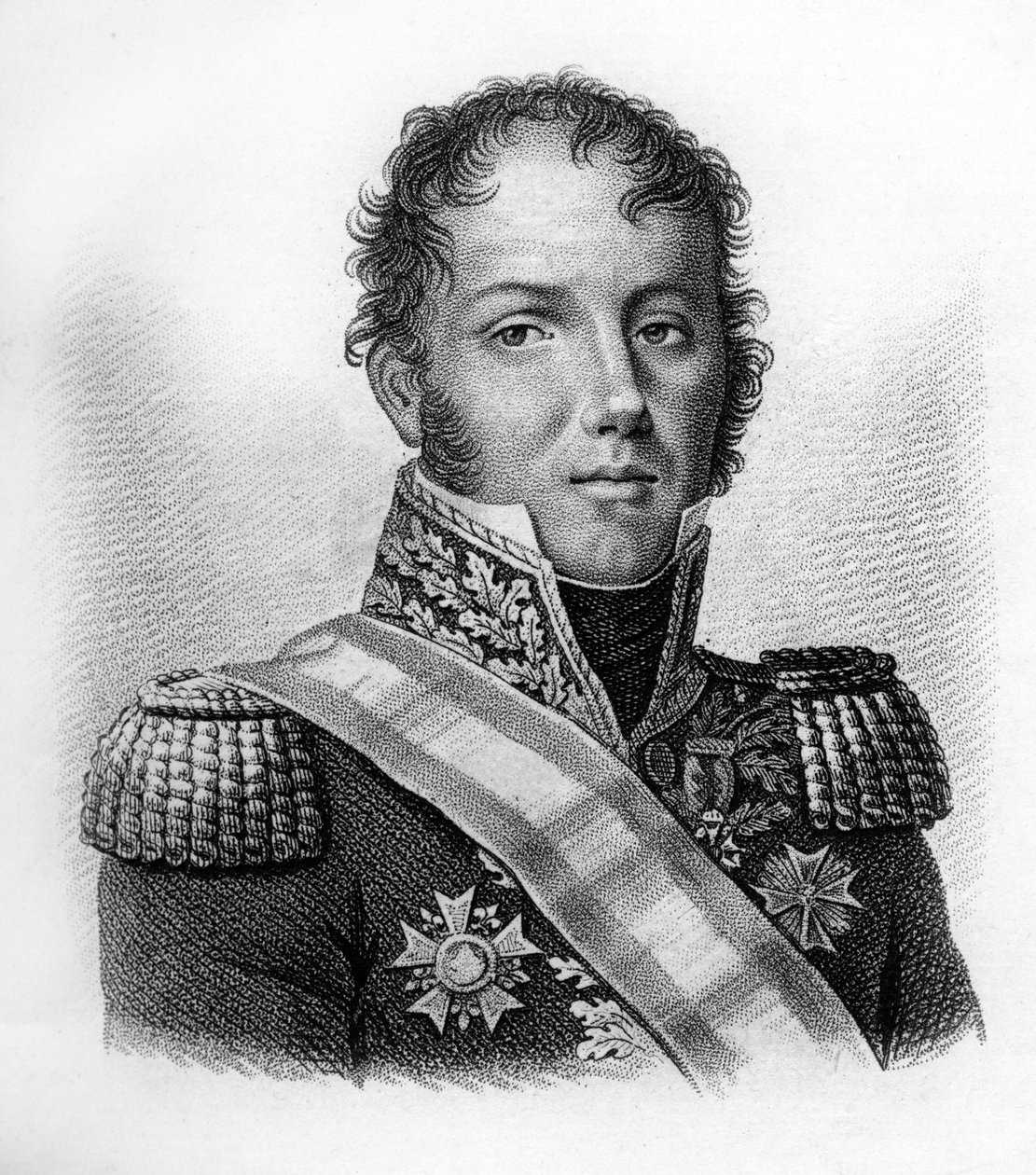 Portrait du Général Dominique Louis Antoine Klein (1759-1845) dans "Portraits des généraux français suivant les victoires et conquêtes des Français". Gravé par Ambroise Tardieu en 1818. Collection Stella - Ambroise Tardieu
