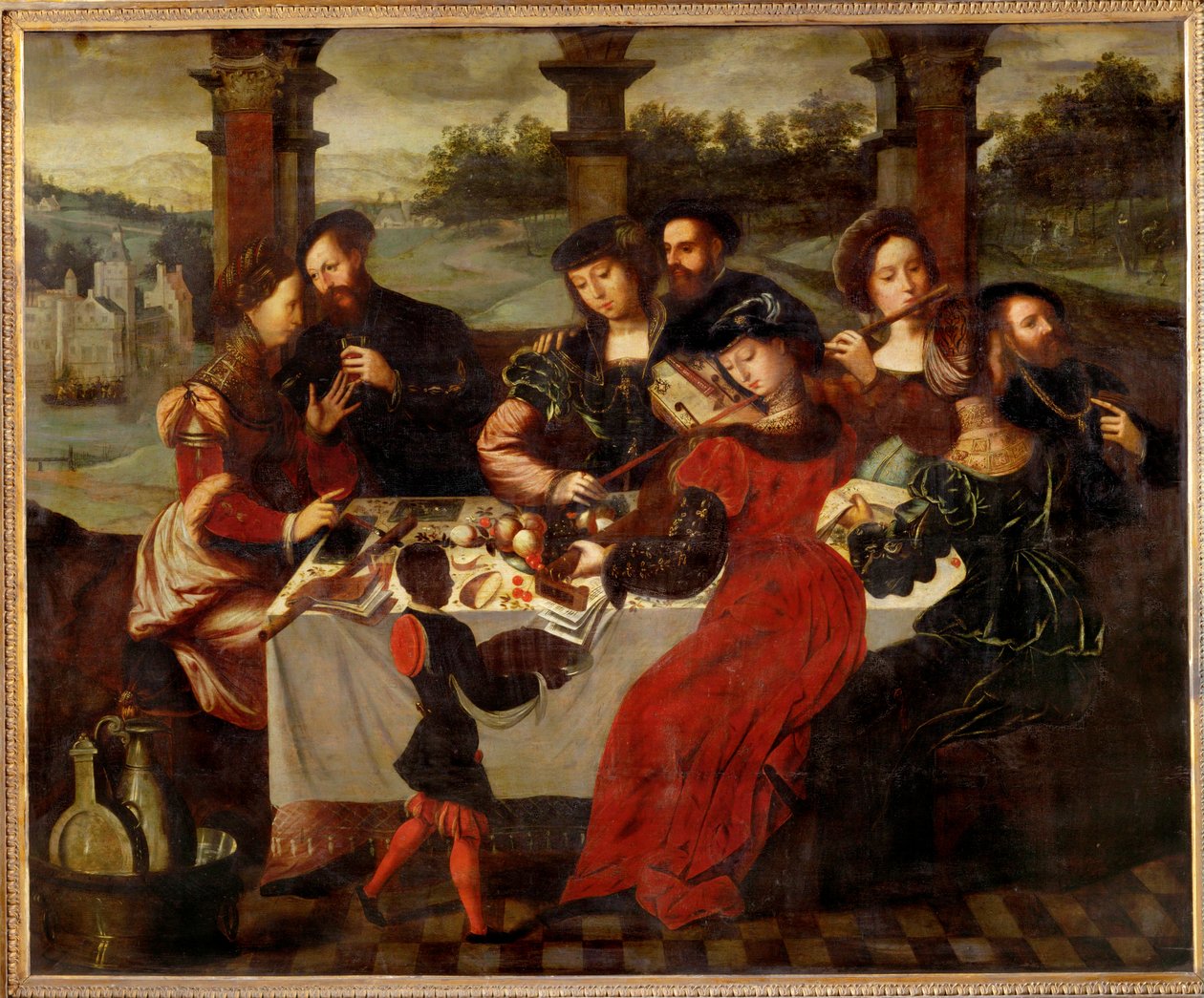 Le concert apres le repas … - Ambrosius Benson