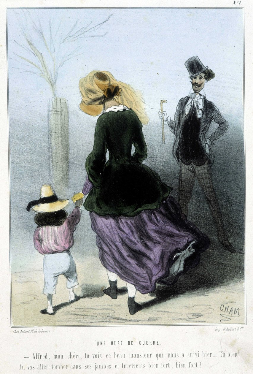 Une ruse de guerre - dans "Madeleines" par Cham, v.1870-1880 - Amédée de Noé