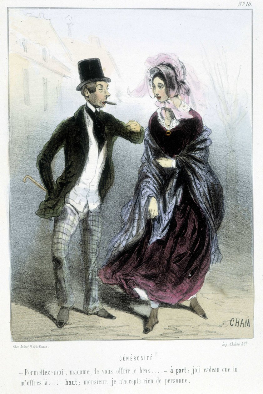 Générosité - dans "Madeleines" par Cham, vers 1870-1880 - Amédée de Noé