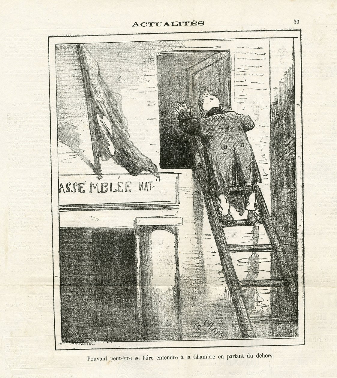 Illustration de Cham (1819-1879) dans Le Charivari - Amédée de Noé
