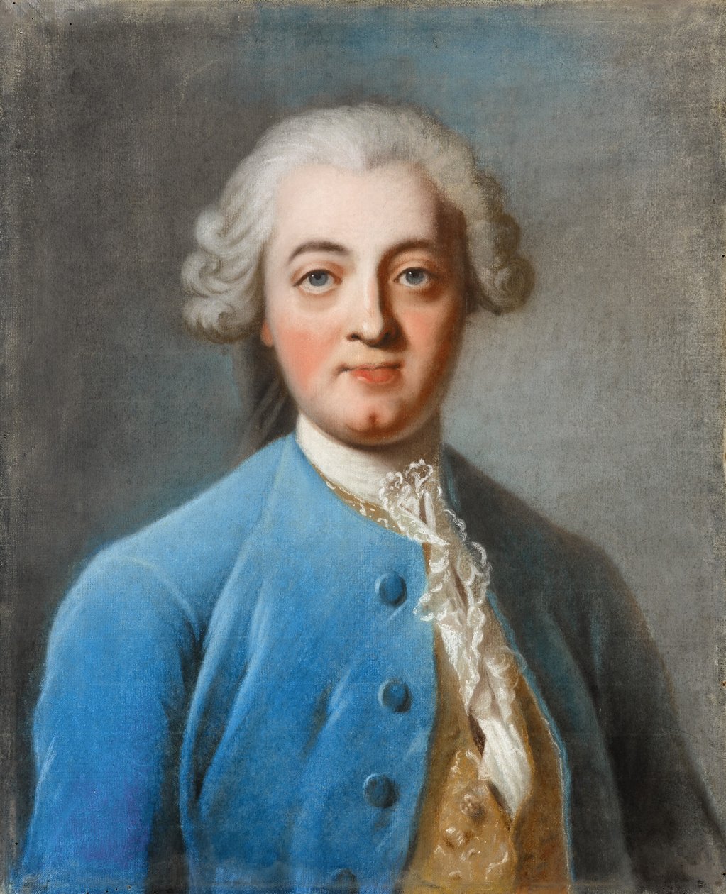 Portrait de Claude Adrien Helvétius 1715-1771 - Charles Amedee Philippe van Loo