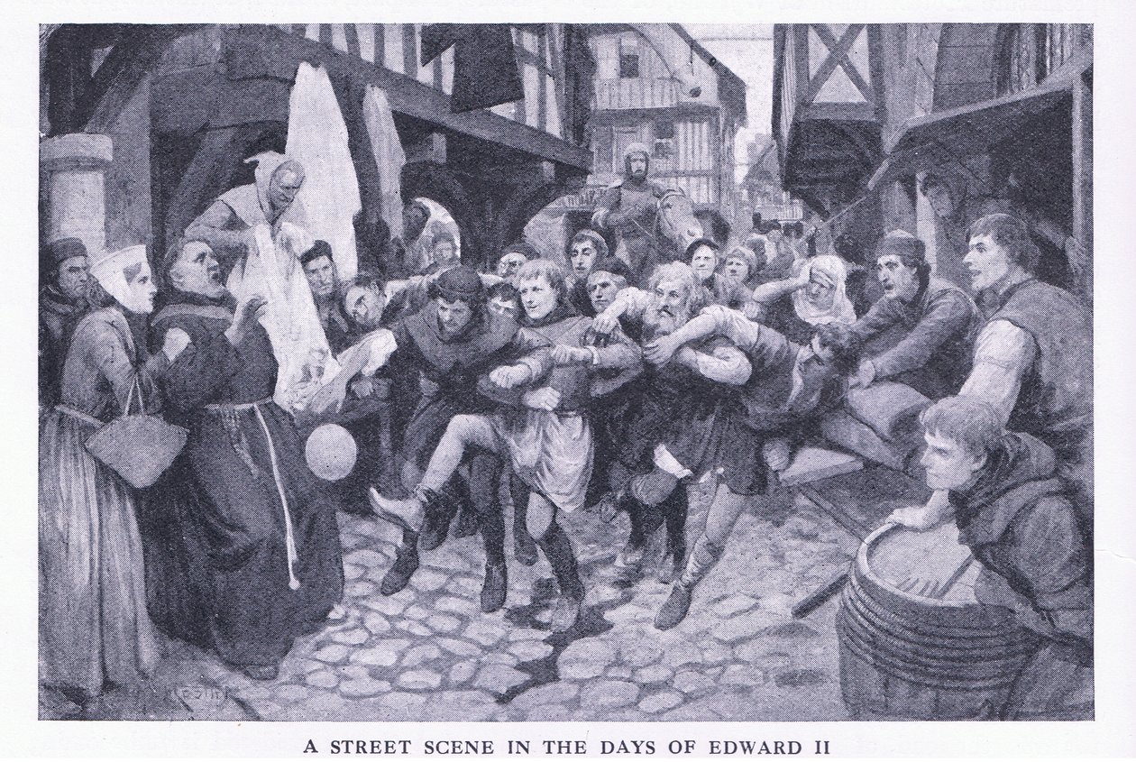 Une scène de rue à l