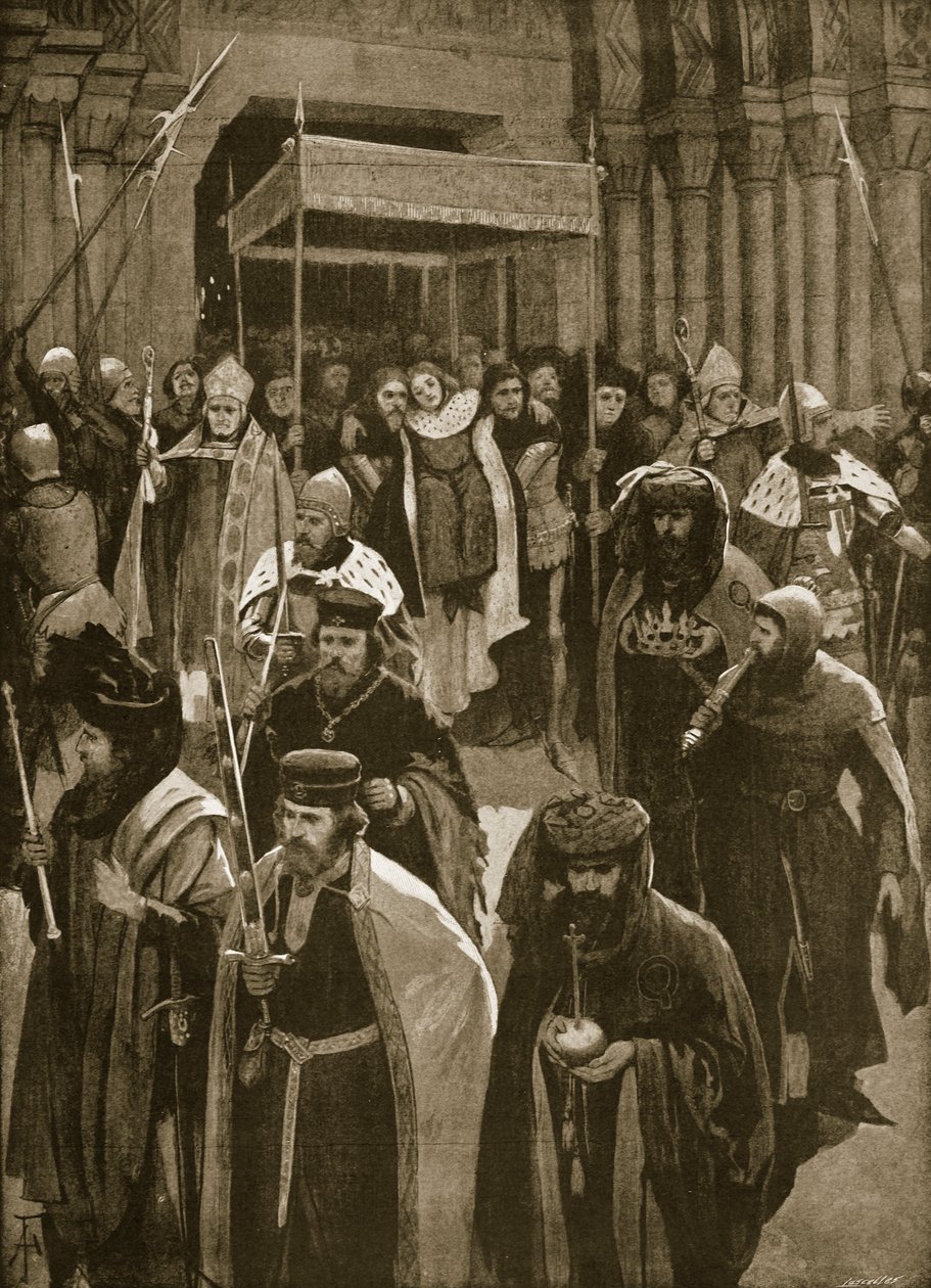 La récréation après le couronnement de Richard II, veille de Saint Kenelm, 16 juillet 1377, de 