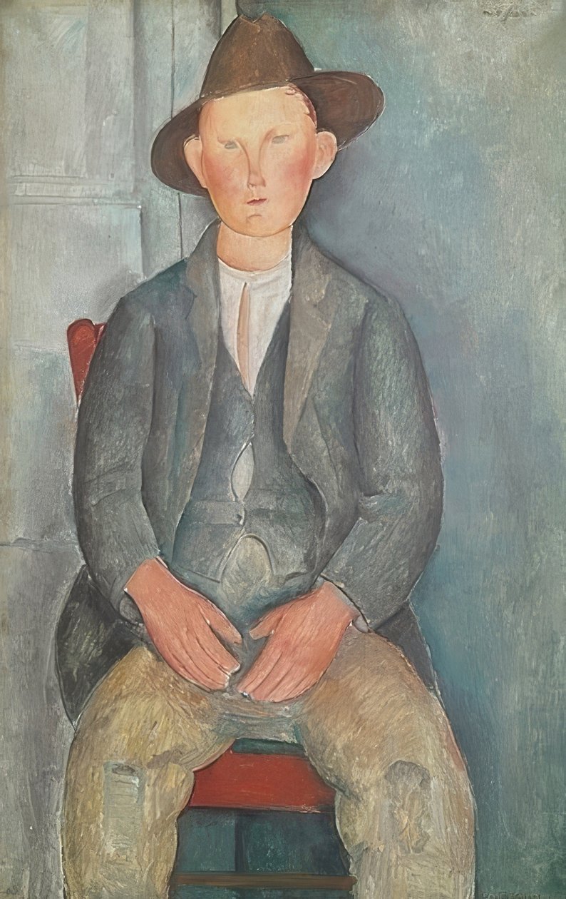 Le petit paysan. Vers 1918 - Amedeo Modigliani