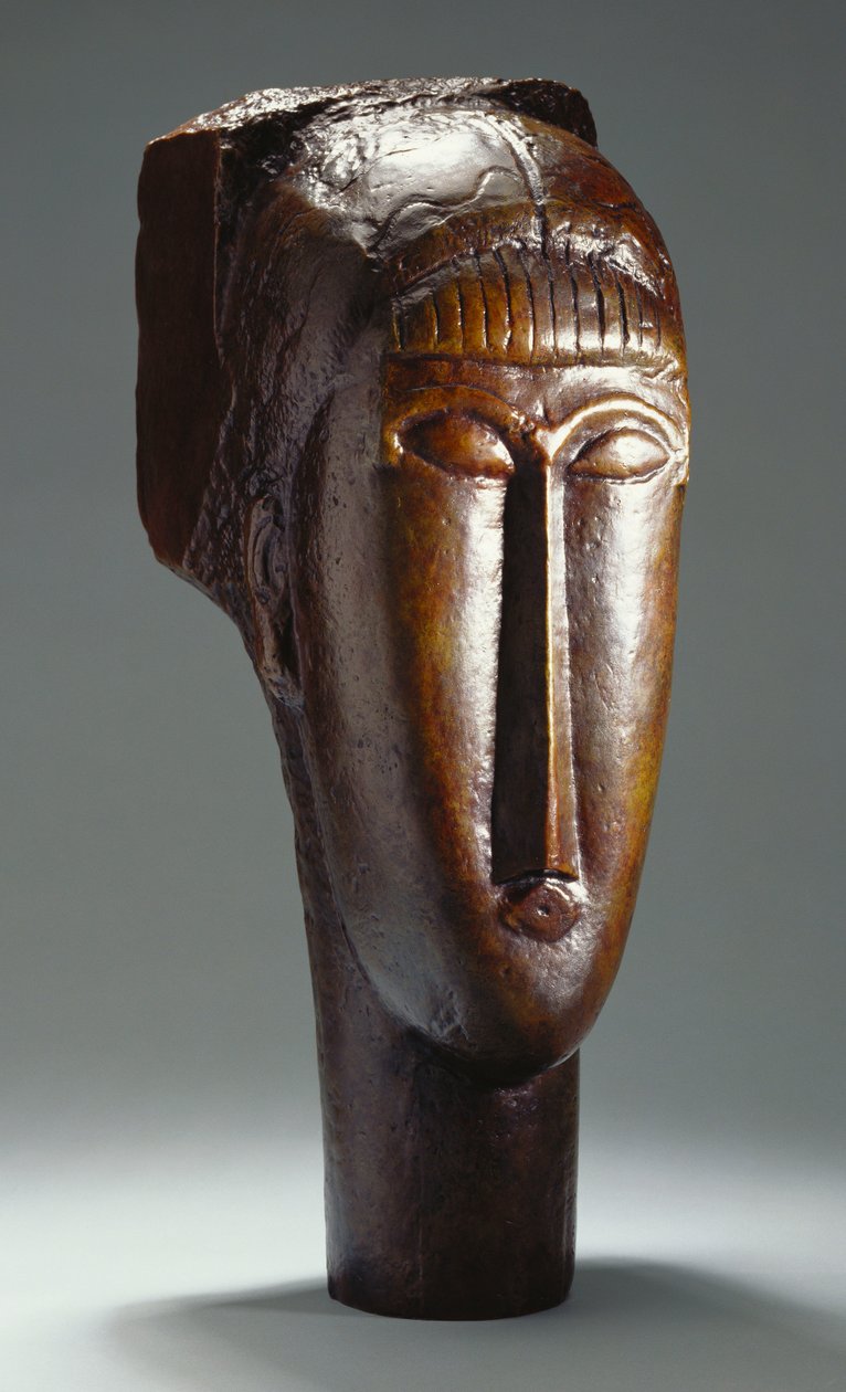 Tête de femme avec une frange - Amedeo Modigliani