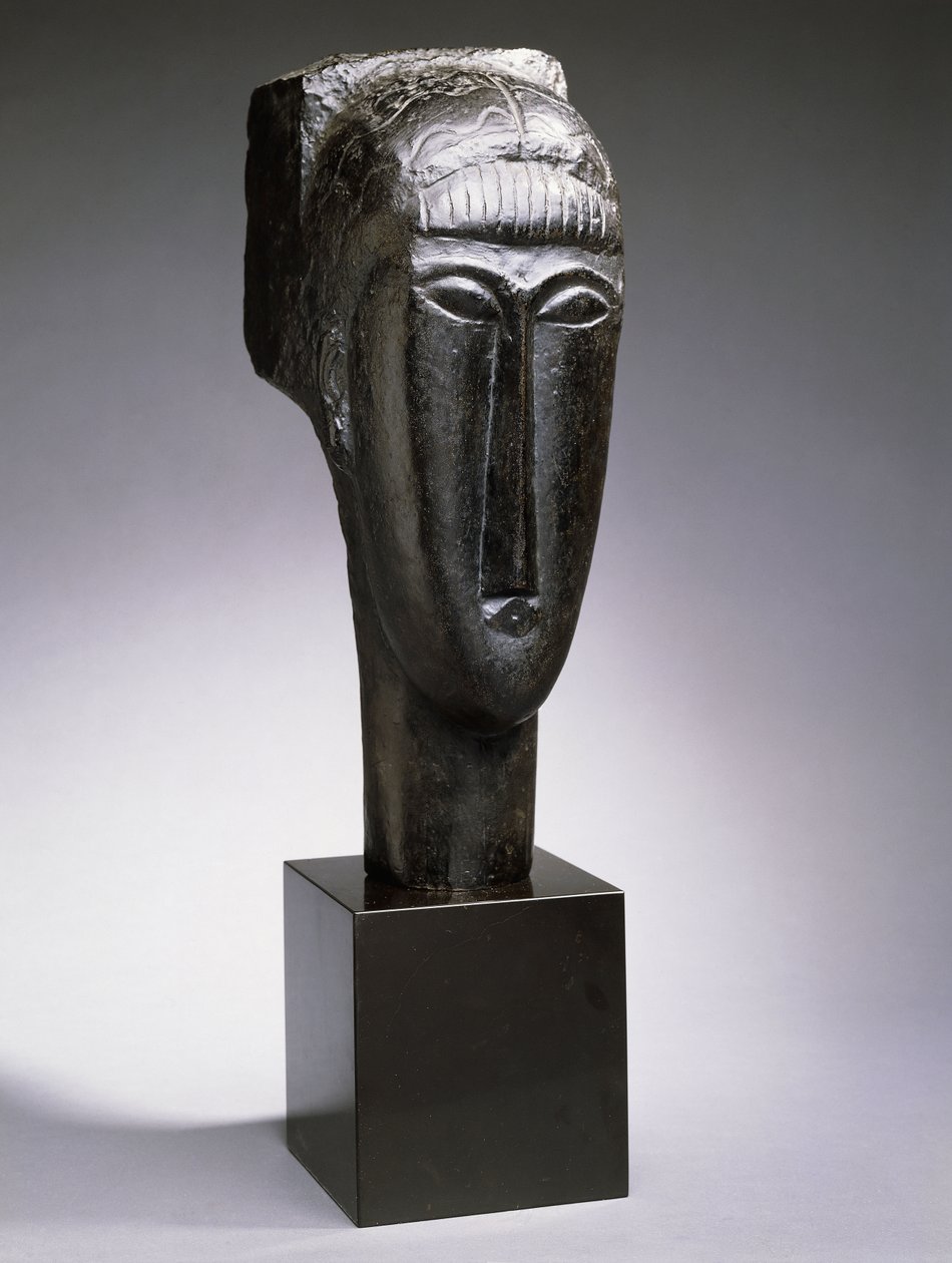 Tête de femme à la frange, 1912 - Amedeo Modigliani
