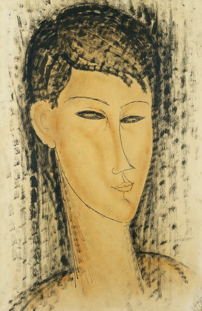 Tête de Jeune Femme, 1914 - Amedeo Modigliani