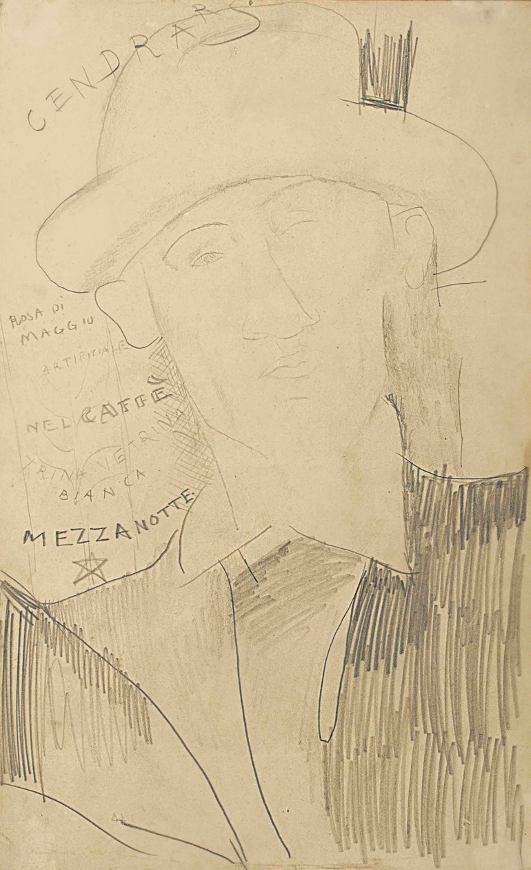 Portrait de Blaise Cendrars, c.1916-18 - Amedeo Modigliani
