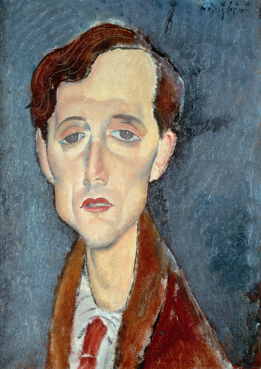 Portrait de Franz Hellens, 1919 - Amedeo Modigliani
