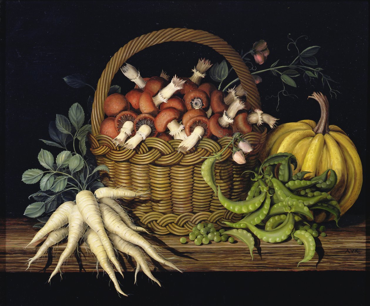 Panier de champignons, 1997 - Amelia Kleiser