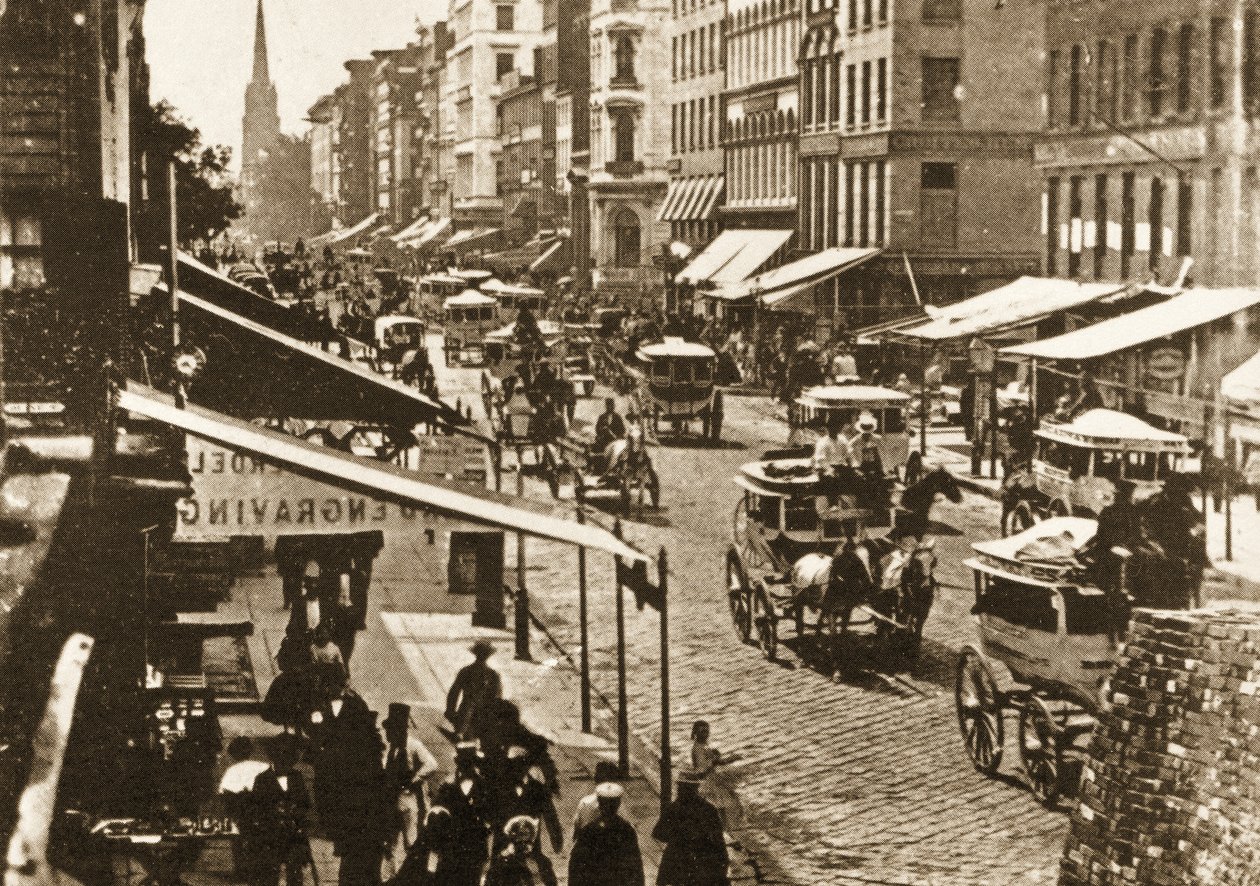 Broadway à Duane Street, New York, 1870 - American Photographer