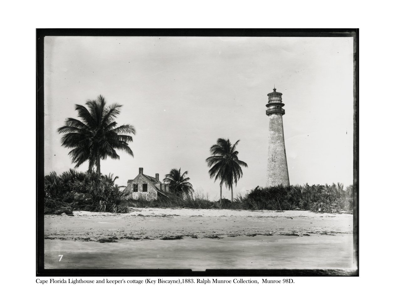 Phare de Cape Florida et la maison du gardien, Key Biscayne, 1883 - American Photographer