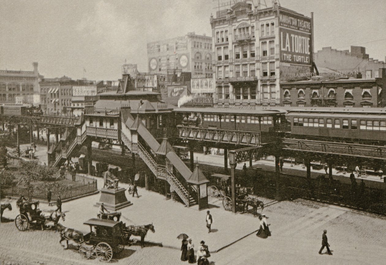 Greeley Square, vue depuis Broadway et la 34e rue, New York, 1898 - American Photographer