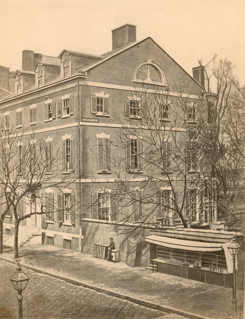 Mansion Pierce Butler, 8e et Chestnut Streets, vers 1855 - American Photographer