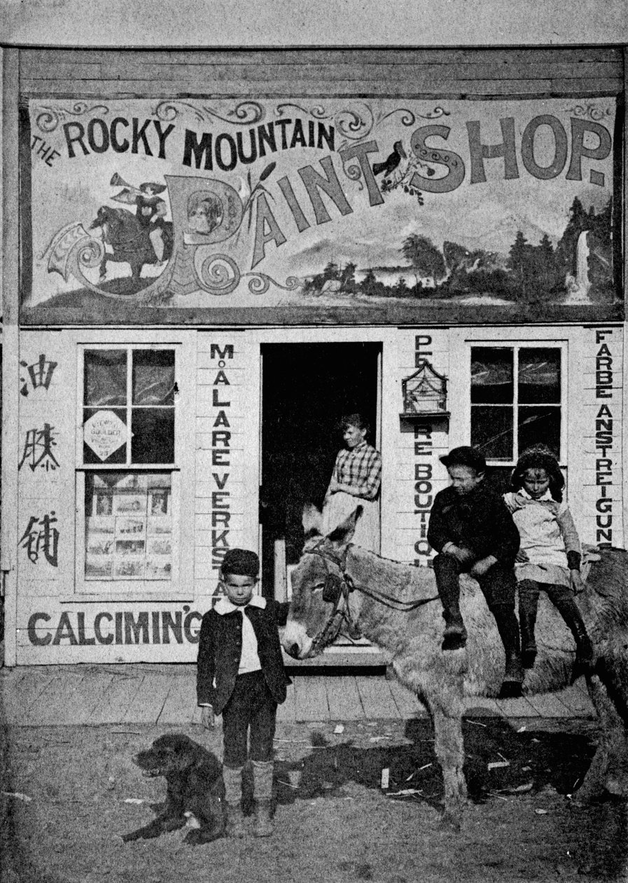 Atelier de peinture des Montagnes Rocheuses, vers 1880-90 - American Photographer